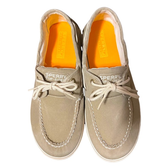 Sperry Topsider Tan Boat Shoe Boys Size 